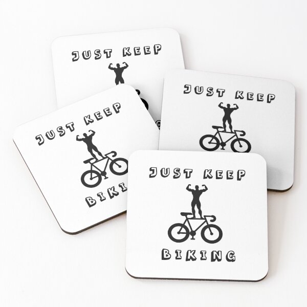 Item preview, just keep biking	 designed and sold by ishako online.