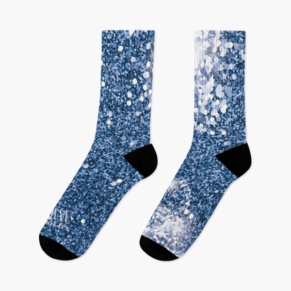 Item preview, Pantone Classic Blue 2020 Glitter Pattern Print designed and sold by ClaudiaFlores.