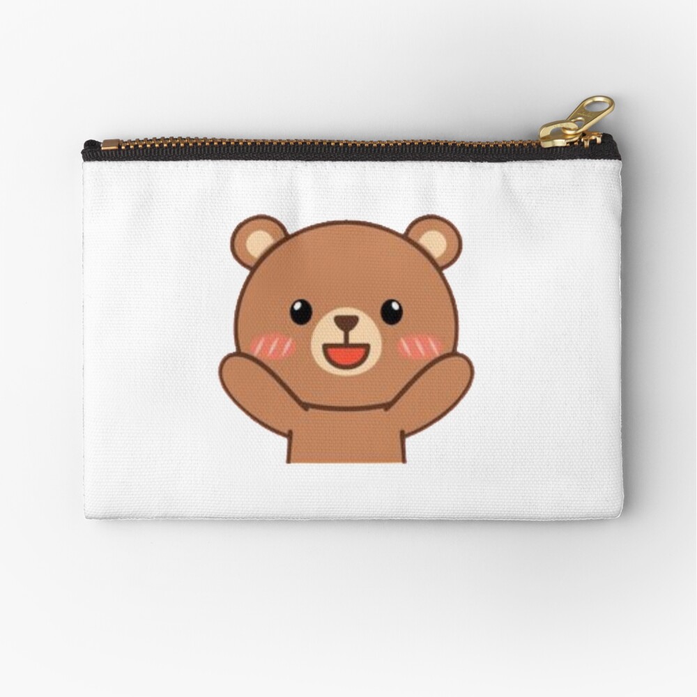 teddy bear with zipper compartment