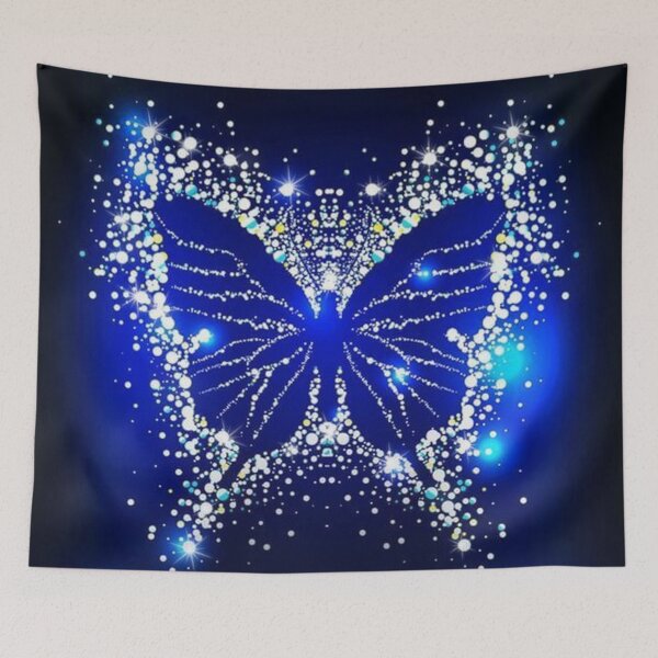 Item preview, Glowing Neon Blue Butterfly designed and sold by ReesDesigns.