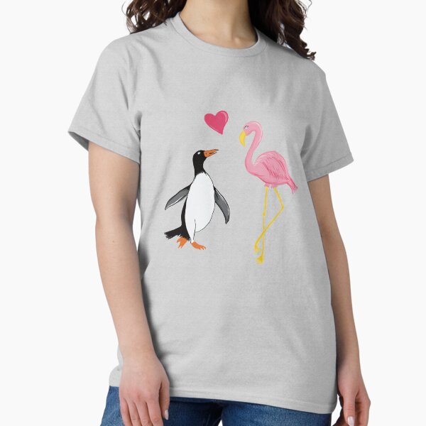 Vista previa del artículo con la obra «Paul Penguin y Frieda Flamingo», diseñado y vendido por Luaillustration.