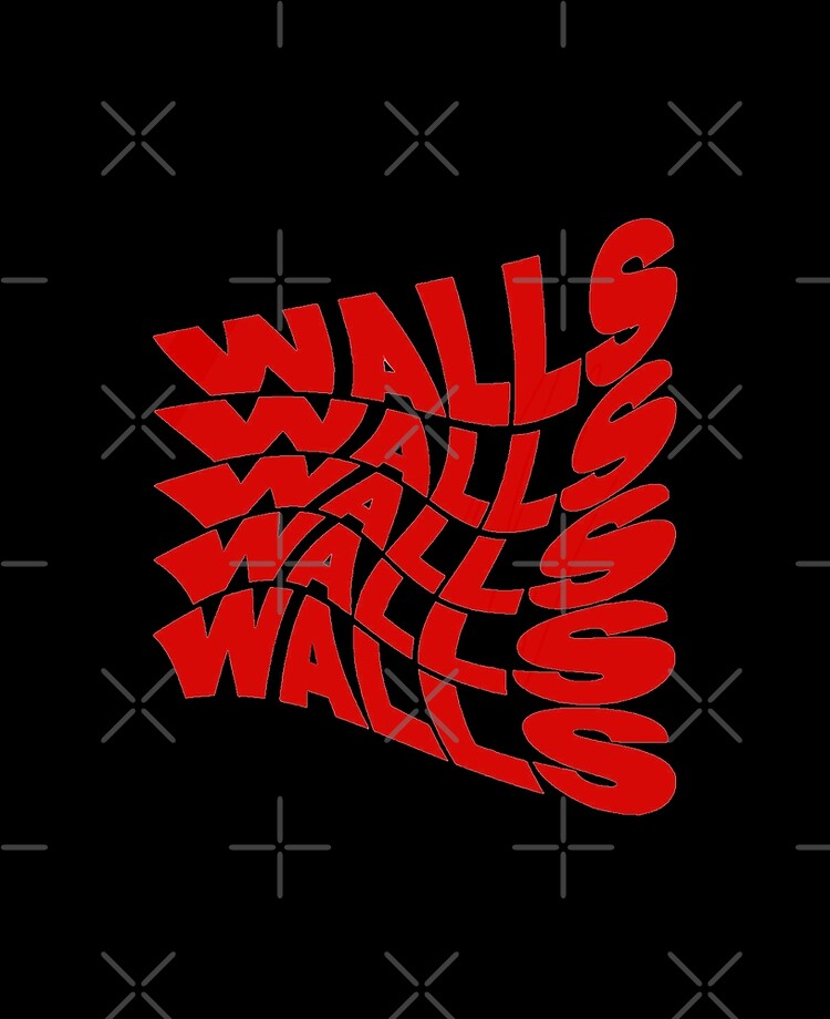 Walls Louis Tomlinson red Sticker by addiesunflower