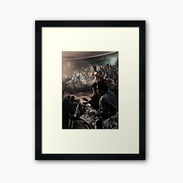 Billie Holiday at Cafe Society (1939) - Colorized Framed Art Print