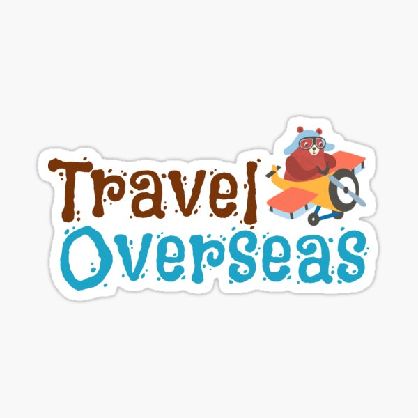 Travel Overseas Sticker