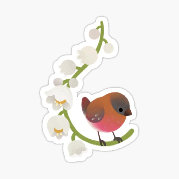 Brown capped rosy finch Sticker
