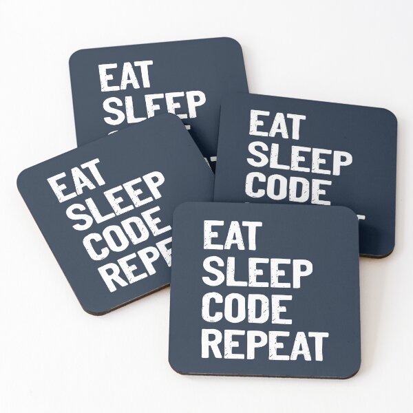 Item preview, Eat Sleep Code Repeat Programming Coder designed and sold by Sour Soul.