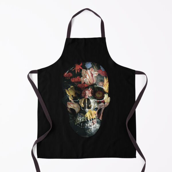 Item preview, Baroque Skull with flowers - Multi / Yellow designed and sold by EvilLeftHand.