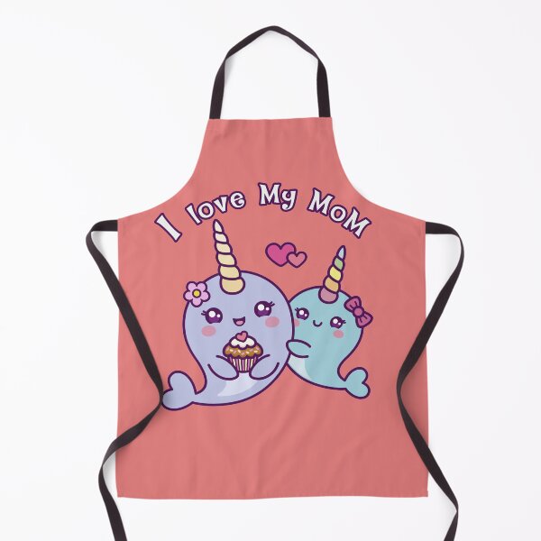 Item preview, Cute Narwhal Girl Hugs Her Mom designed and sold by finnimoo.