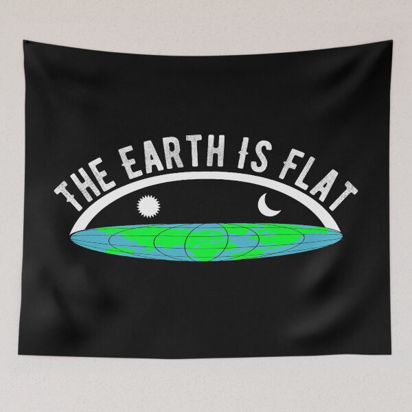 Item preview, The Earth Is Flat designed and sold by ZenCloak.