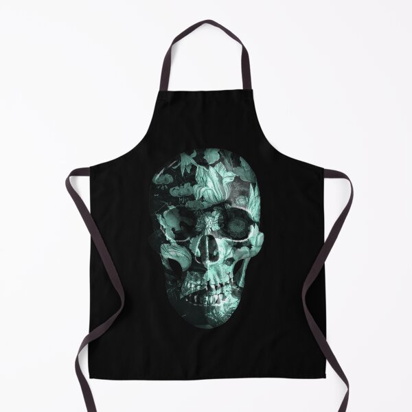 Item preview, Baroque Skull with flowers - Teal designed and sold by EvilLeftHand.