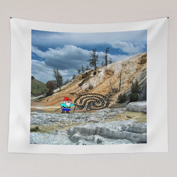 Item preview, Will the Wandering Gnome Explores Yellowstone – Part 1 (Gnome Art) (Eco Art) designed and sold by Bill Ressl.