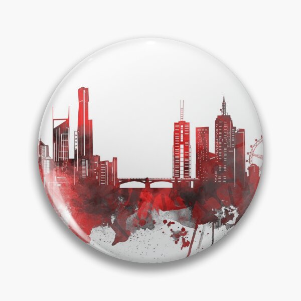 Item preview, melbourne skyline red designed and sold by BekimART2.