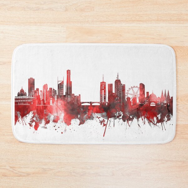 Item preview, melbourne skyline red designed and sold by BekimART2.
