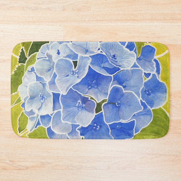 Item preview, Blue Hydrangea in Watercolor designed and sold by The Elderberry Blossom.