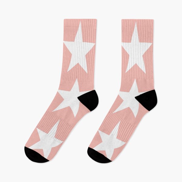 Item preview, Large WHITE and BABY PINK STARS designed and sold by RachelMacht.