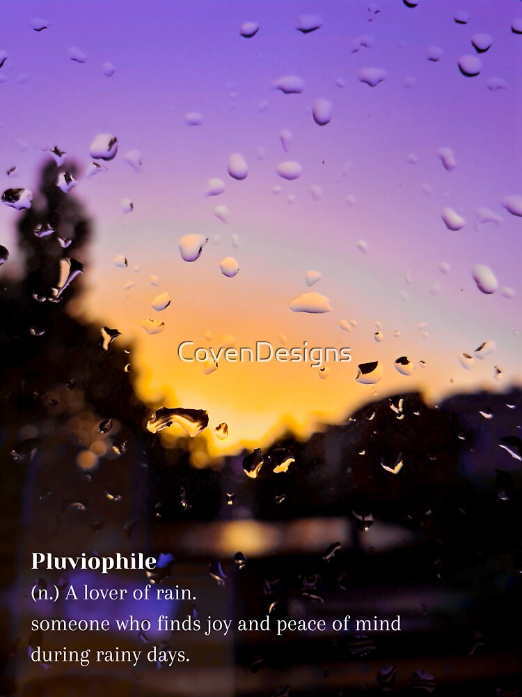 "Pluviophile A Lover of rain" Sticker for Sale by CovenDesigns
