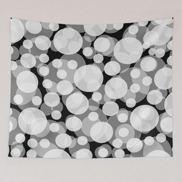 Item preview, Layered Big Circles on Black  designed and sold by AMGImpressions.
