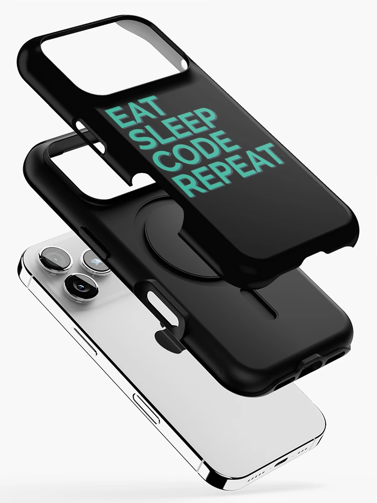 Thumbnail 2 of 4, iPhone Case, Eat Sleep Code Repeat Python Coder designed and sold by Sour Soul.