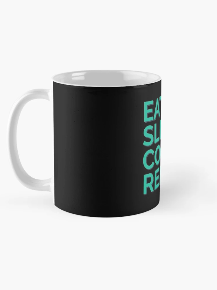 Thumbnail 5 of 6, Coffee Mug, Eat Sleep Code Repeat Python Coder designed and sold by Sour Soul.