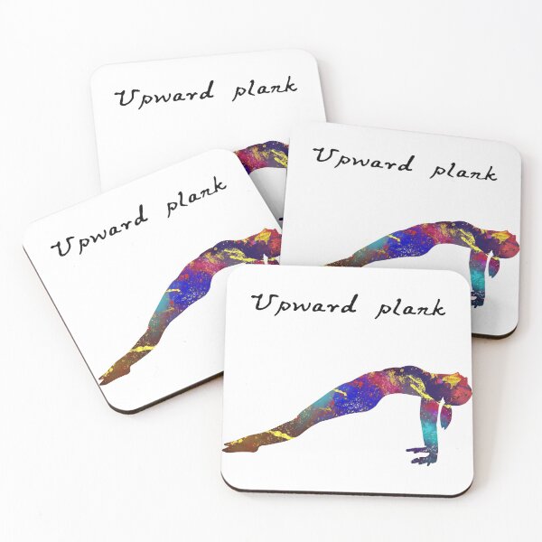 Item preview, Upward Plank 206 Watercolor Map Yoga Quote Definit designed and sold by vividpixelusa.
