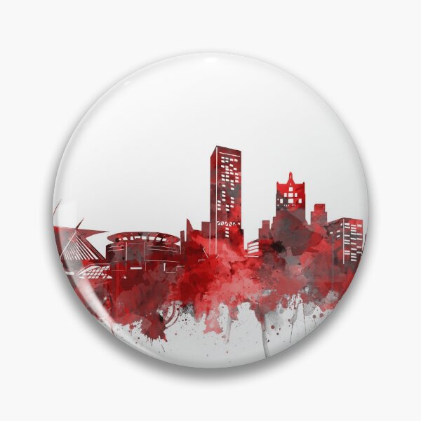 Item preview, milwaukee skyline red designed and sold by BekimART2.