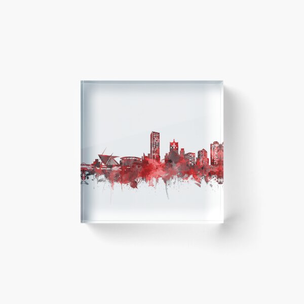 Item preview, milwaukee skyline red designed and sold by BekimART2.