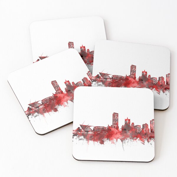 Item preview, milwaukee skyline red designed and sold by BekimART2.