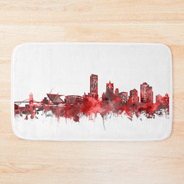 Item preview, milwaukee skyline red designed and sold by BekimART2.