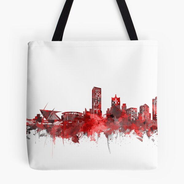 Item preview, milwaukee skyline red designed and sold by BekimART2.