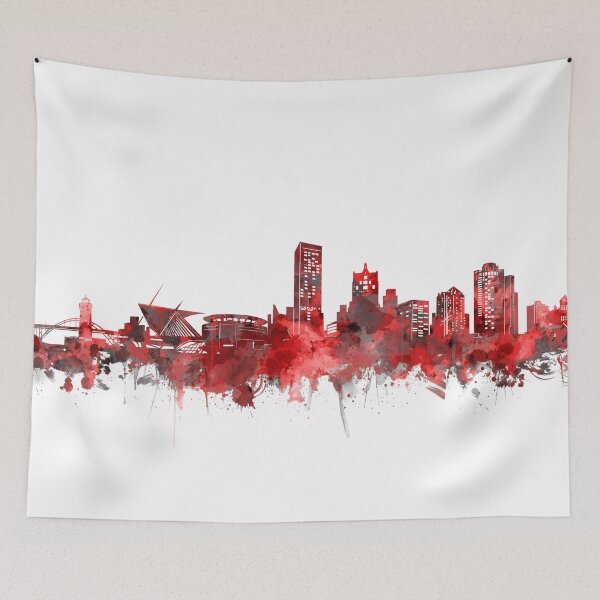 Item preview, milwaukee skyline red designed and sold by BekimART2.