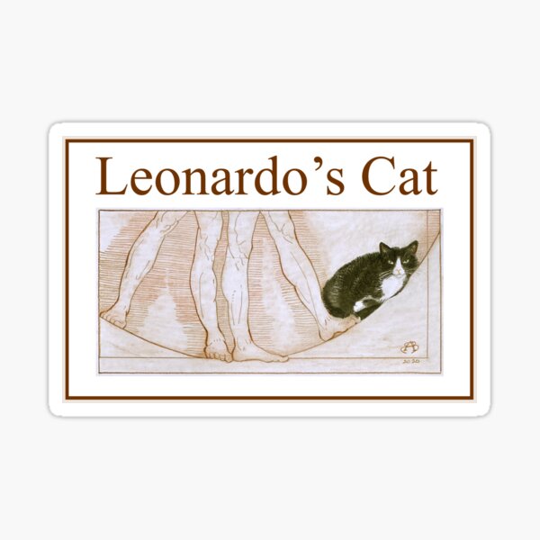 Leonardo's Cat Sticker