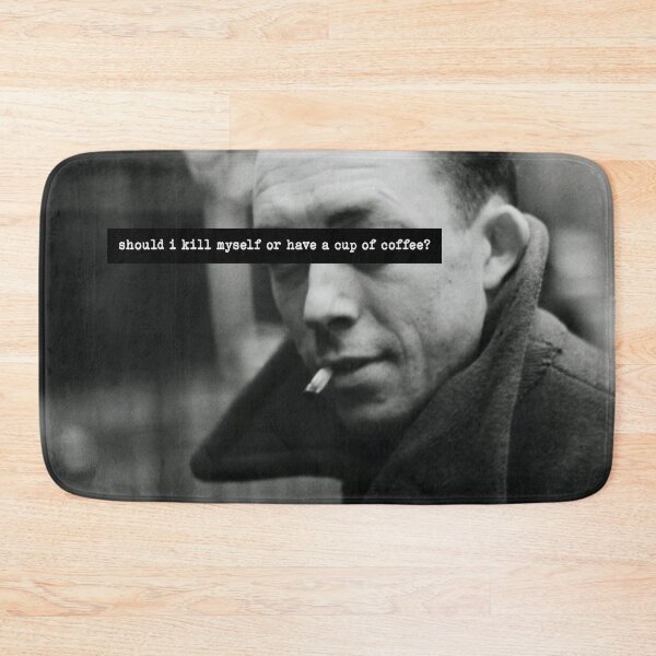 Artikelvorschau, Albert Camus Kaffee Zitat entworfen und verkauft von Merch-On.