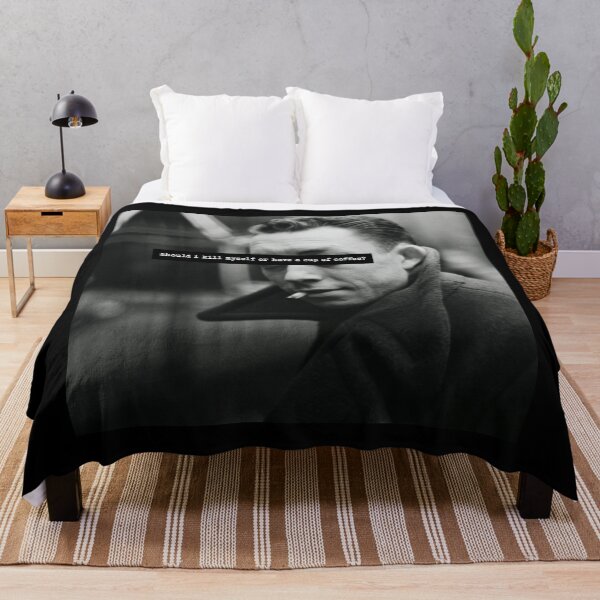 Artikelvorschau, Albert Camus Kaffee Zitat entworfen und verkauft von Merch-On.