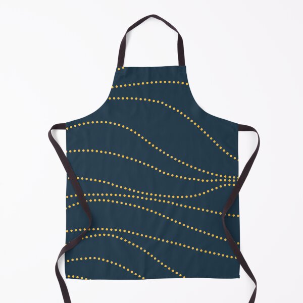 Item preview, Sun Trails Modern Minimalist Pattern in Mustard Yellow and Navy Blue designed and sold by kierkegaard.