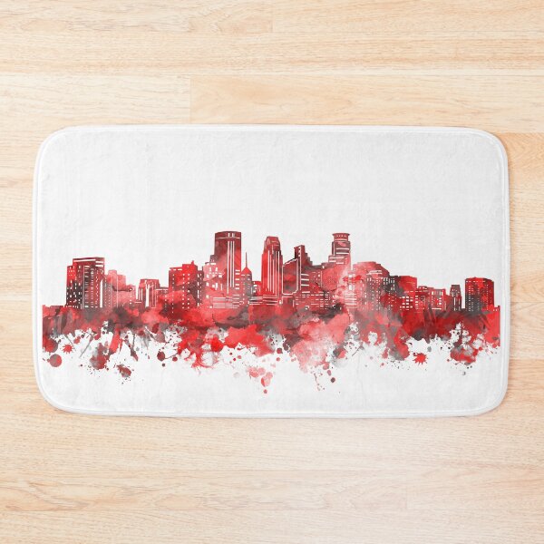 Item preview, minneapolis skyline red designed and sold by BekimART2.