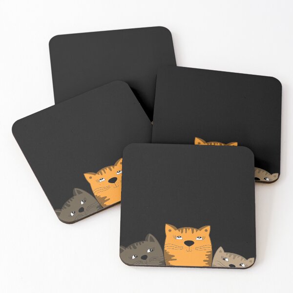 Item preview, Cute Peeking Kitties- Sweet Happy Club Kittens designed and sold by CheraeLynn.