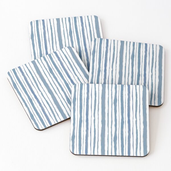 Item preview, indigo blue lines seamless pattern designed and sold by linagaiaart.