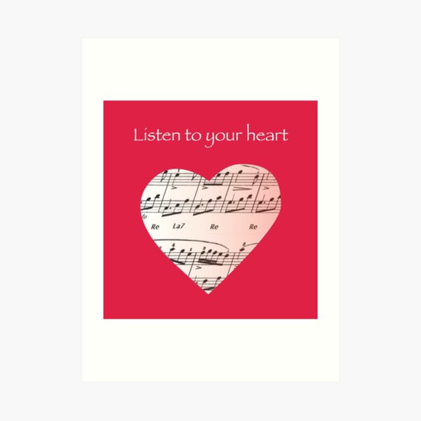 Escucha a tu corazón Lámina artística