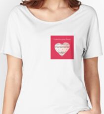 Camiseta ancha para mujer Escucha a tu corazón