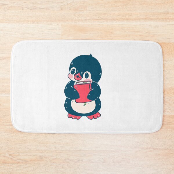 Item preview, penguin with a book  designed and sold by zanbo.