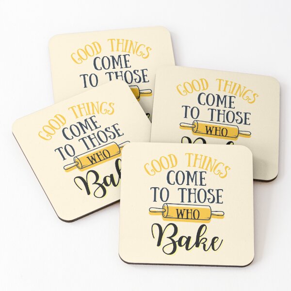 Item preview, Good things come to those who Bake- Black Text designed and sold by EvaWolf.