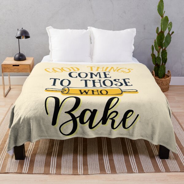 Item preview, Good things come to those who Bake- Black Text designed and sold by EvaWolf.