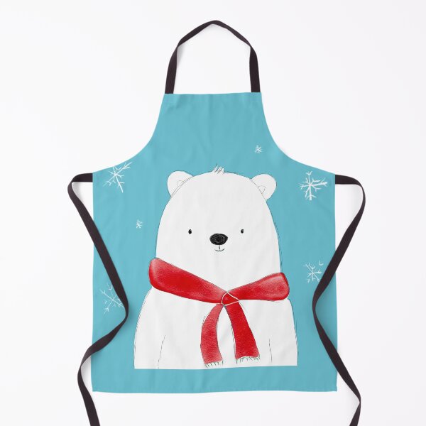 Item preview, Cute Polar Bear with Red Scarf designed and sold by mcb-jp.