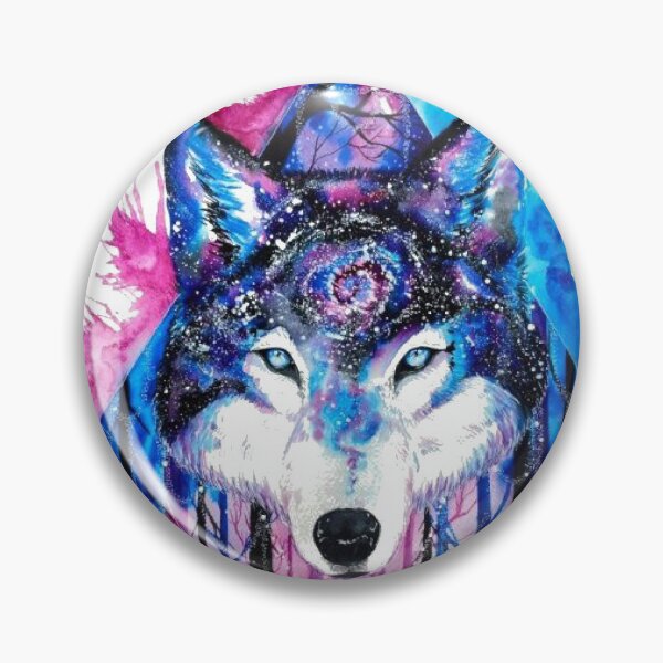 Artikelvorschau, Schwarzer und blauer Wolf entworfen und verkauft von MIRAMODE.