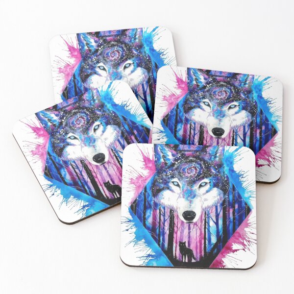 Item preview, Black and Blue Wolf designed and sold by MIRAMODE.