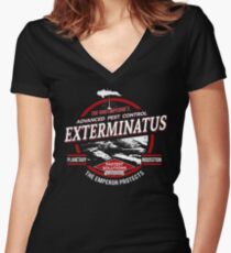 Exterminatus - Advanced pest control Women's Fitted V-Neck T-Shirt