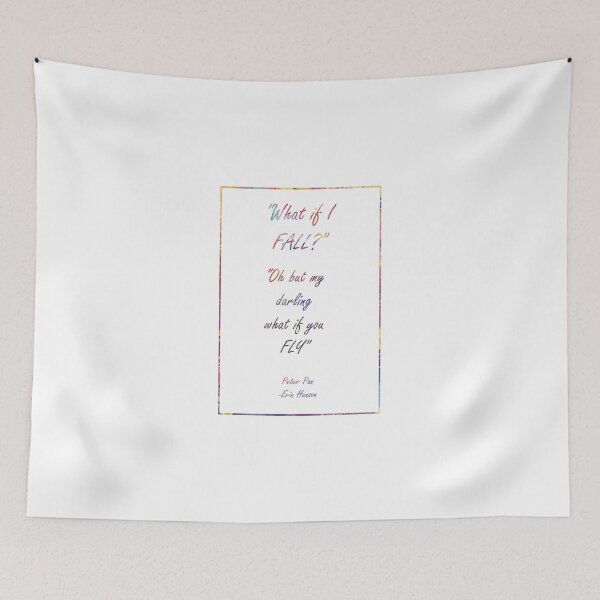 Item preview, WHAT IF I FALL WHAT IF YOU FLY 202 Watercolor Map designed and sold by vividpixelusa.