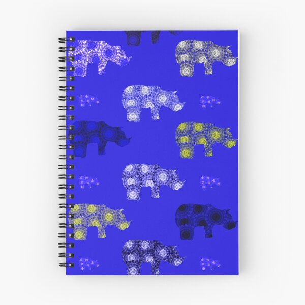 Item preview, Rhino mandala blue designed and sold by Jessl0wry.