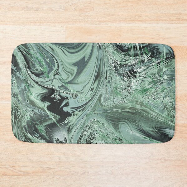 Item preview, Mint Green & Glitter Abstract Art designed and sold by ReesDesigns.