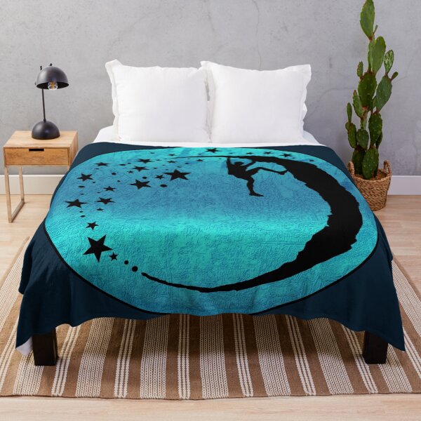 Item preview, Bouldering climber on the moon rock in blue - bouldering gift designed and sold by MadandMean.
